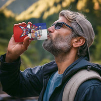 Personalized Chile 4 in 1 Can Cooler Tumbler Andean Condor With Chilean Bellflower - Wonder Print Shop