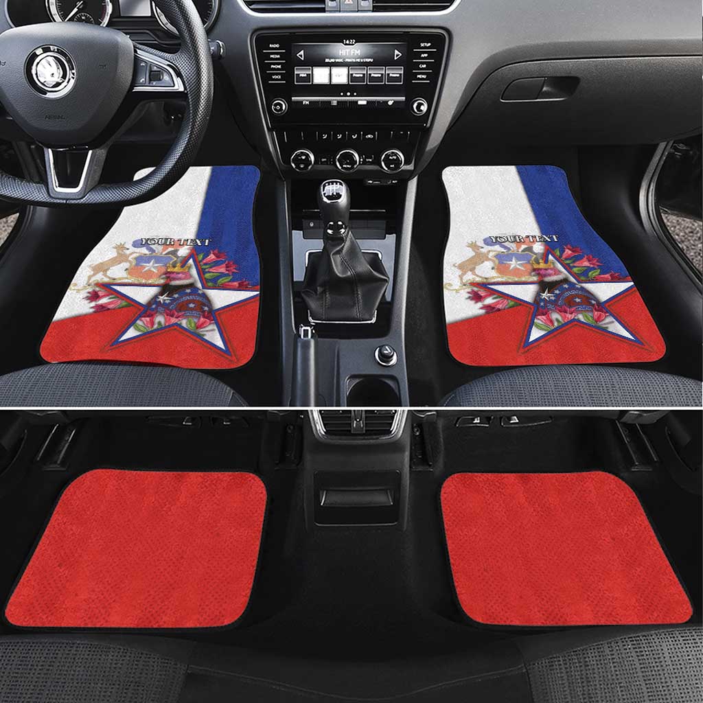 Chile Car Mats Andean Condor With Chilean Bellflower - Wonder Print Shop