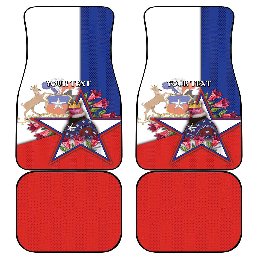 Chile Car Mats Andean Condor With Chilean Bellflower - Wonder Print Shop