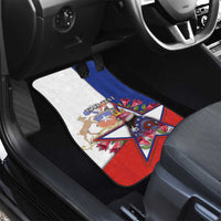 Chile Car Mats Andean Condor With Chilean Bellflower - Wonder Print Shop