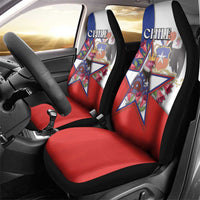 Chile Car Seat Cover Andean Condor With Chilean Bellflower - Wonder Print Shop