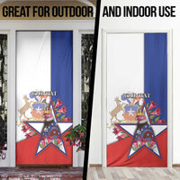 Personalized Chile Door Cover Andean Condor With Chilean Bellflower - Wonder Print Shop