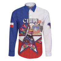 Personalized Chile Family Matching Long Sleeve Bodycon Dress and Hawaiian Shirt Andean Condor With Chilean Bellflower - Wonder Print Shop