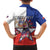 Personalized Chile Family Matching Off The Shoulder Long Sleeve Dress and Hawaiian Shirt Andean Condor With Chilean Bellflower - Wonder Print Shop