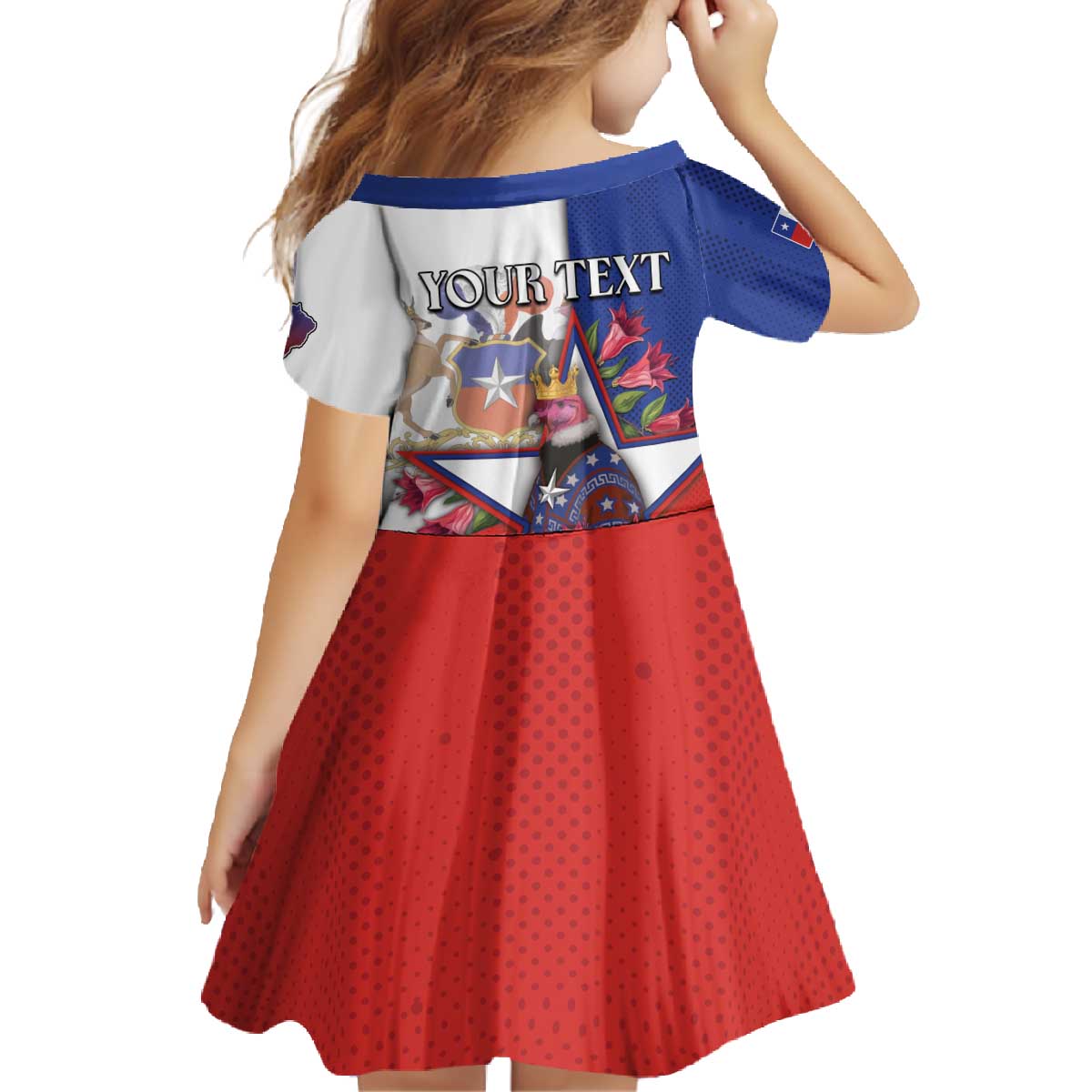 Personalized Chile Family Matching Off The Shoulder Long Sleeve Dress and Hawaiian Shirt Andean Condor With Chilean Bellflower - Wonder Print Shop