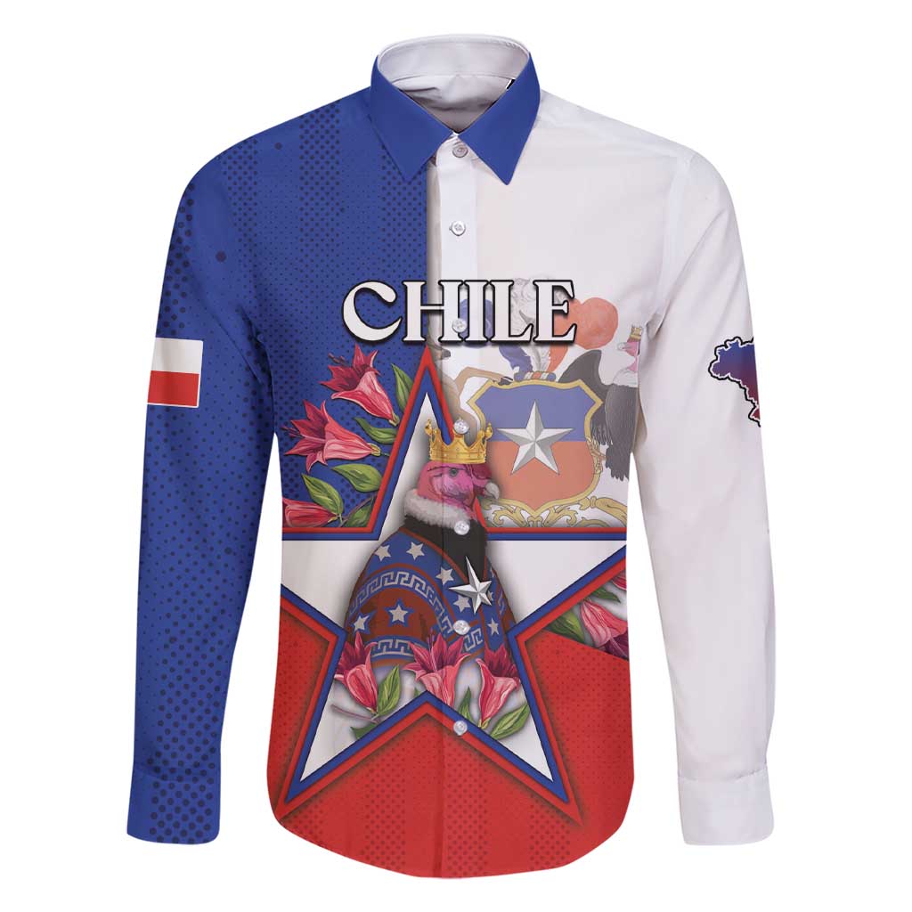 Personalized Chile Family Matching Short Sleeve Bodycon Dress and Hawaiian Shirt Andean Condor With Chilean Bellflower - Wonder Print Shop