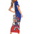 Personalized Chile Family Matching Short Sleeve Bodycon Dress and Hawaiian Shirt Andean Condor With Chilean Bellflower - Wonder Print Shop