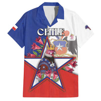Personalized Chile Family Matching Summer Maxi Dress and Hawaiian Shirt Andean Condor With Chilean Bellflower - Wonder Print Shop