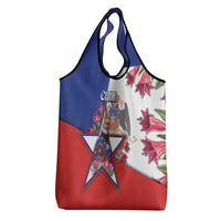 Chile Grocery Bag Andean Condor With Chilean Bellflower - Wonder Print Shop