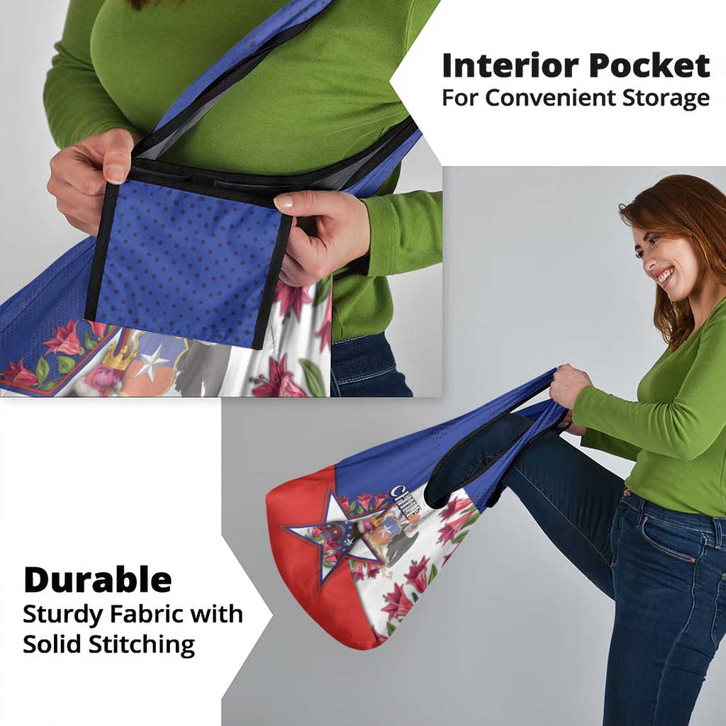 Chile Grocery Bag Andean Condor With Chilean Bellflower - Wonder Print Shop