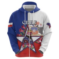 Personalized Chile Hoodie Andean Condor With Chilean Bellflower - Wonder Print Shop