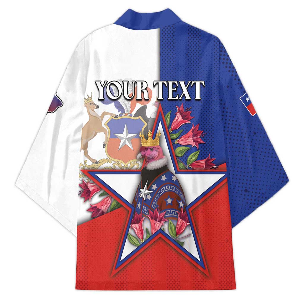 Personalized Chile Kimono Andean Condor With Chilean Bellflower - Wonder Print Shop