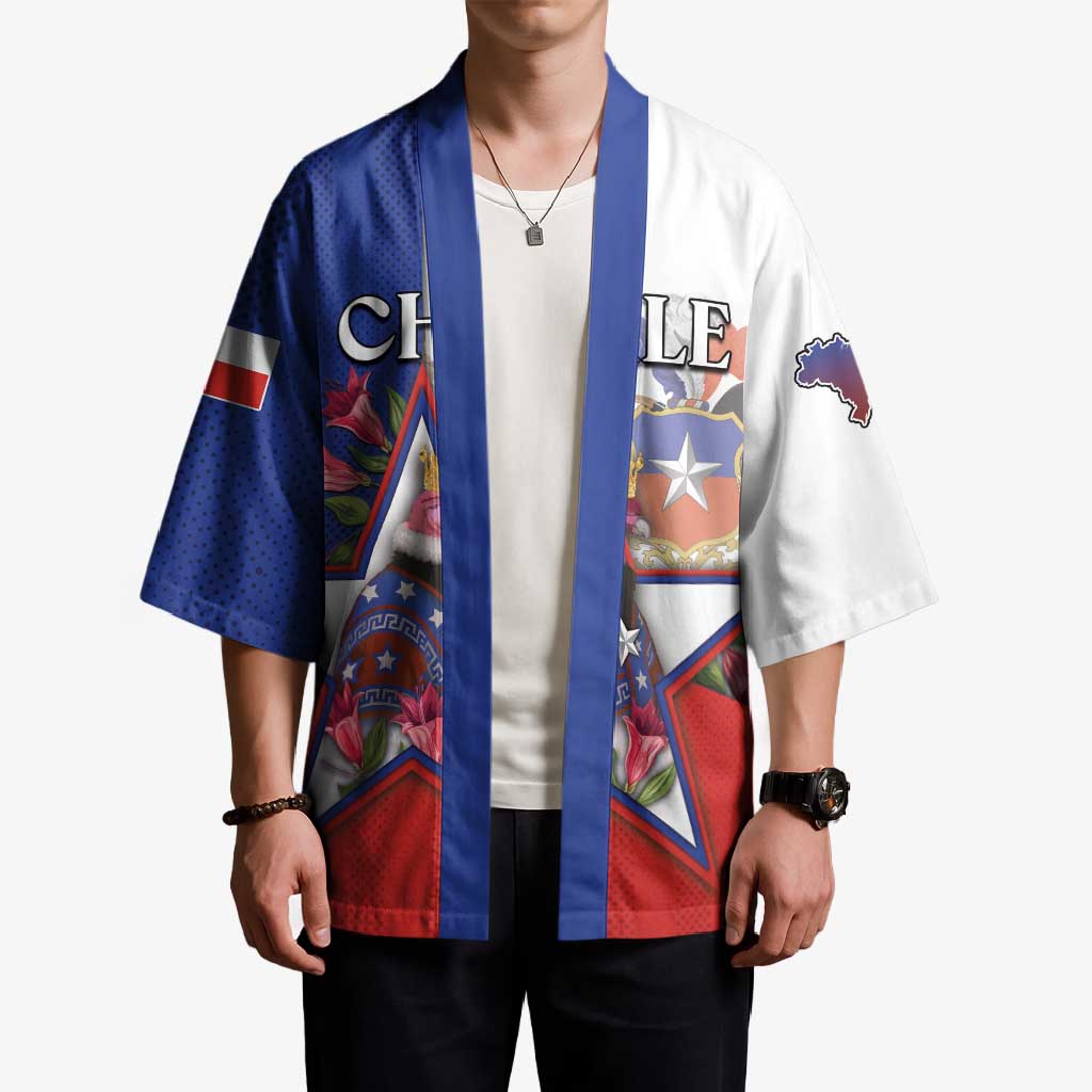 Personalized Chile Kimono Andean Condor With Chilean Bellflower - Wonder Print Shop