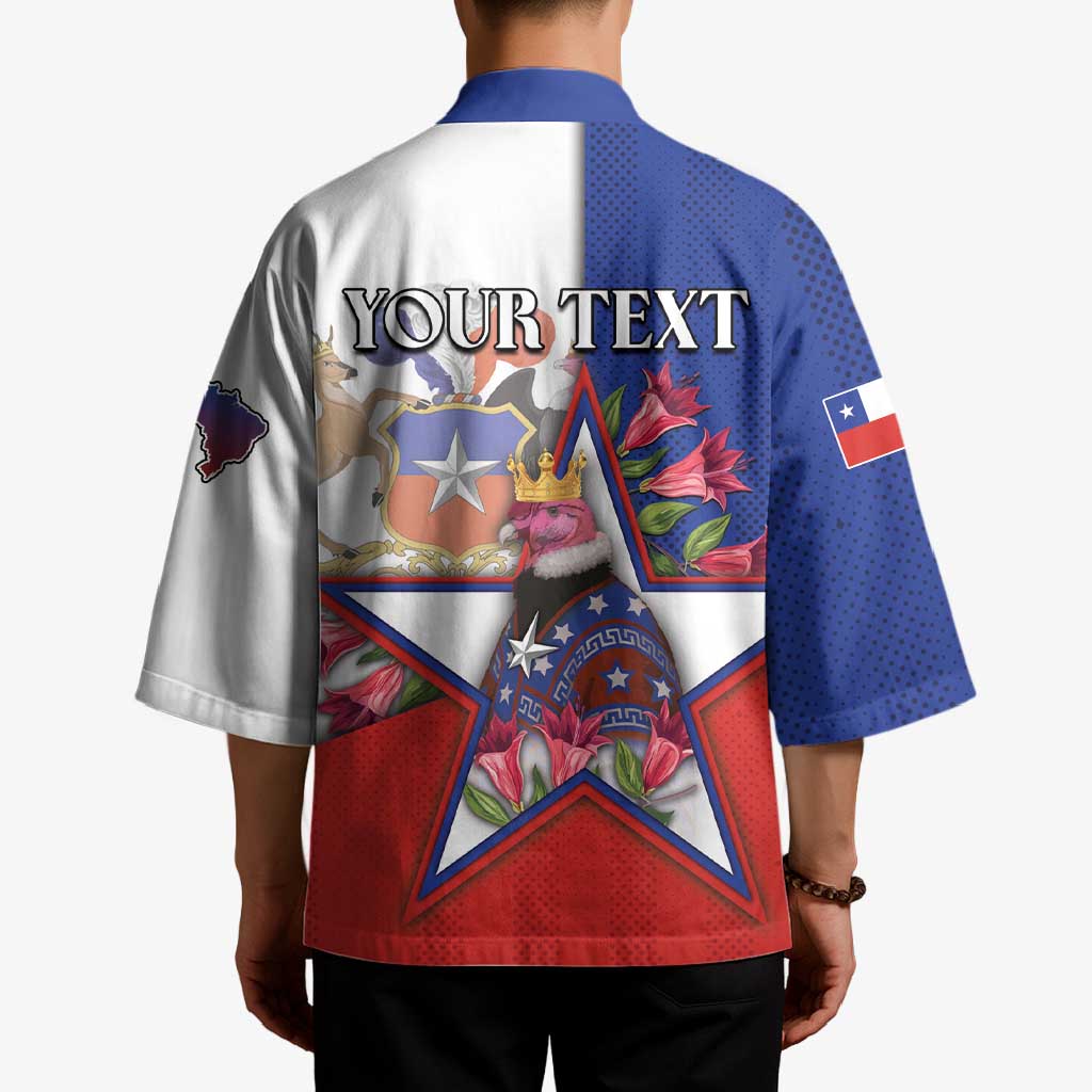 Personalized Chile Kimono Andean Condor With Chilean Bellflower - Wonder Print Shop