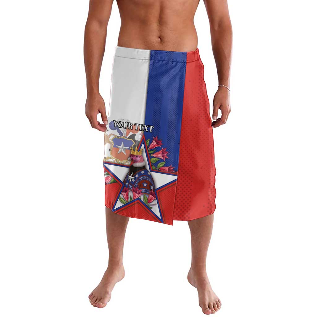 Personalized Chile Lavalava Andean Condor With Chilean Bellflower - Wonder Print Shop