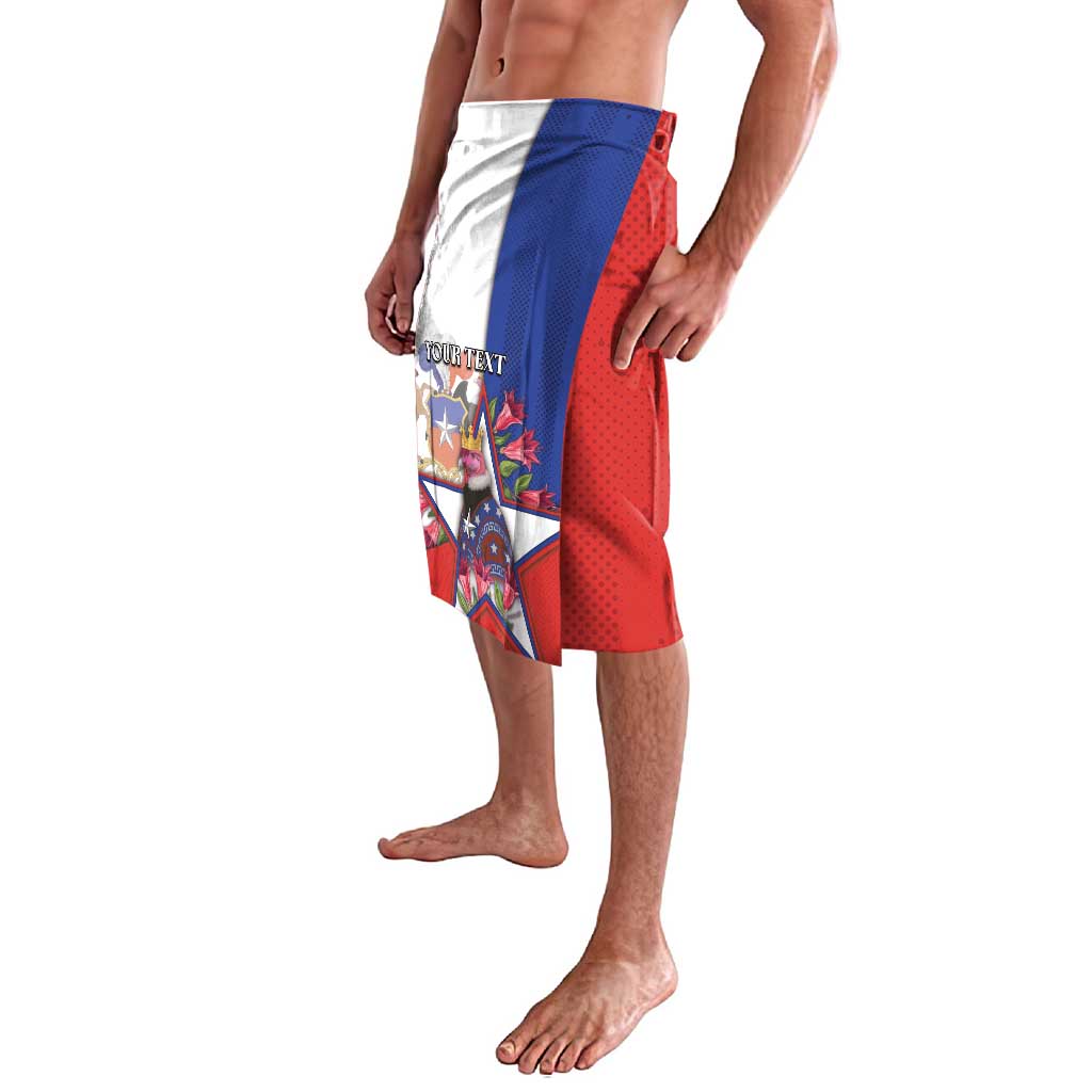 Personalized Chile Lavalava Andean Condor With Chilean Bellflower - Wonder Print Shop