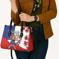 Chile Leather Bag Andean Condor With Chilean Bellflower - Wonder Print Shop