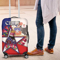 Chile Luggage Cover Andean Condor With Chilean Bellflower - Wonder Print Shop