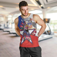 Personalized Chile Men Tank Top Andean Condor With Chilean Bellflower - Wonder Print Shop
