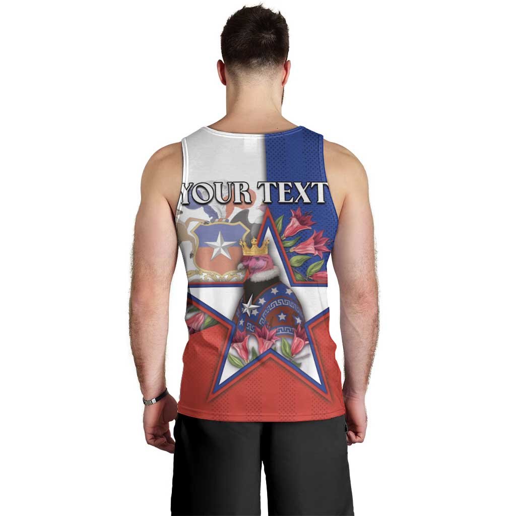 Personalized Chile Men Tank Top Andean Condor With Chilean Bellflower - Wonder Print Shop