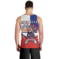 Personalized Chile Men Tank Top Andean Condor With Chilean Bellflower - Wonder Print Shop