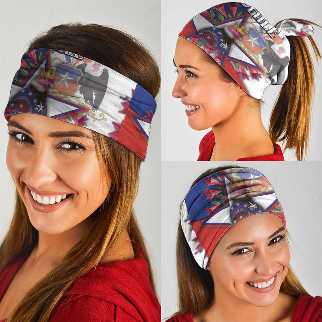 Chile Neck Gaiter Andean Condor With Chilean Bellflower - Wonder Print Shop