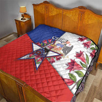 Chile Quilt Andean Condor With Chilean Bellflower - Wonder Print Shop