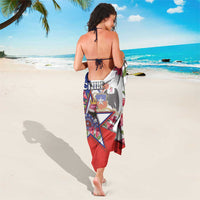 Chile Sarong Andean Condor With Chilean Bellflower - Wonder Print Shop