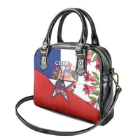 Chile Shoulder Handbag Andean Condor With Chilean Bellflower - Wonder Print Shop