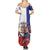 Personalized Chile Summer Maxi Dress Andean Condor With Chilean Bellflower - Wonder Print Shop
