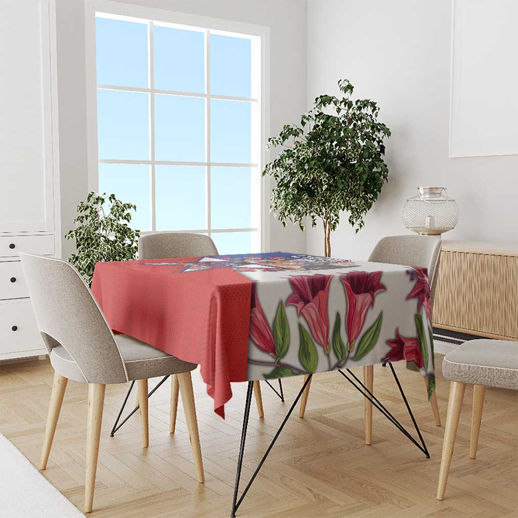 Chile Tablecloth Andean Condor With Chilean Bellflower - Wonder Print Shop