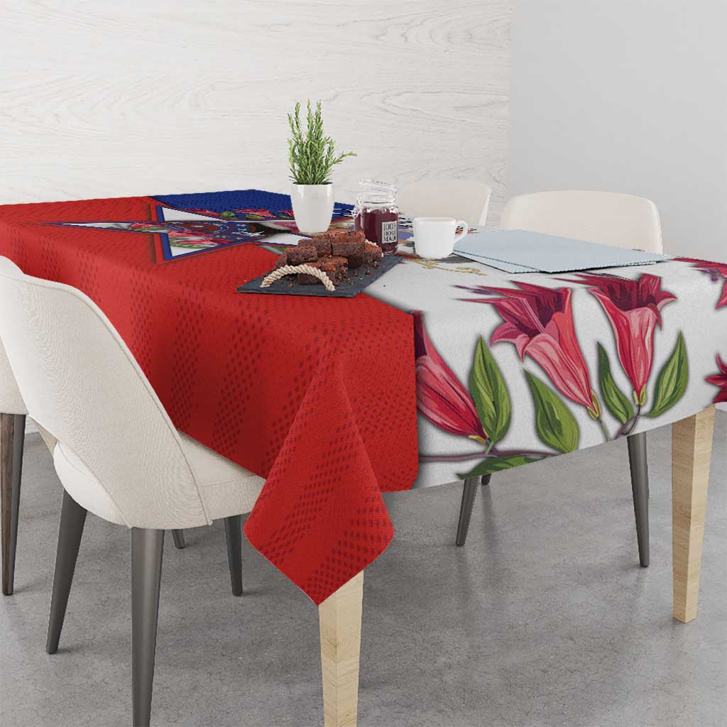 Chile Tablecloth Andean Condor With Chilean Bellflower - Wonder Print Shop