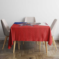 Chile Tablecloth Andean Condor With Chilean Bellflower - Wonder Print Shop