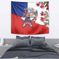 Chile Tapestry Andean Condor With Chilean Bellflower - Wonder Print Shop
