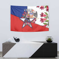 Chile Tapestry Andean Condor With Chilean Bellflower - Wonder Print Shop