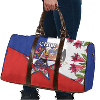 Chile Travel Bag Andean Condor With Chilean Bellflower - Wonder Print Shop