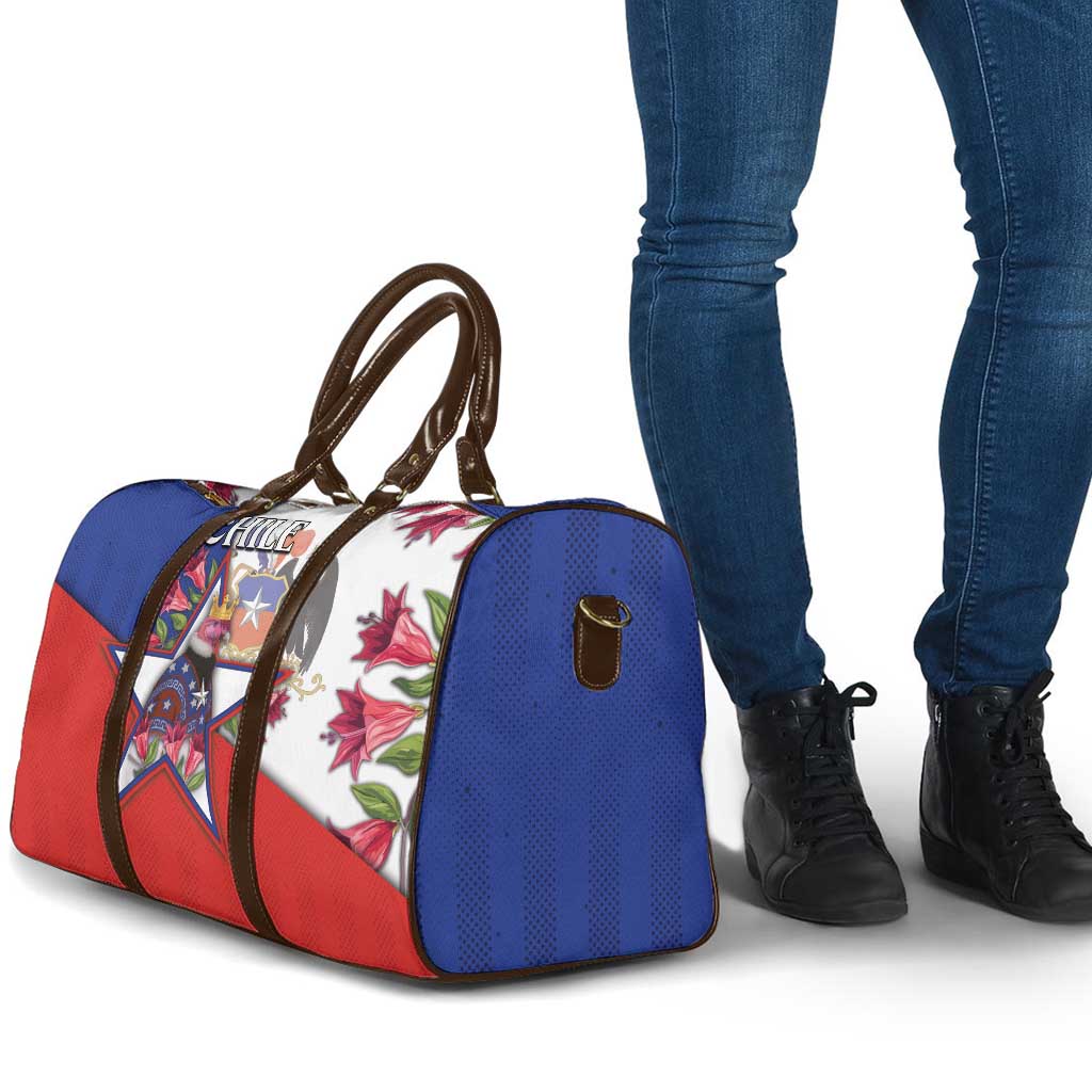 Chile Travel Bag Andean Condor With Chilean Bellflower - Wonder Print Shop