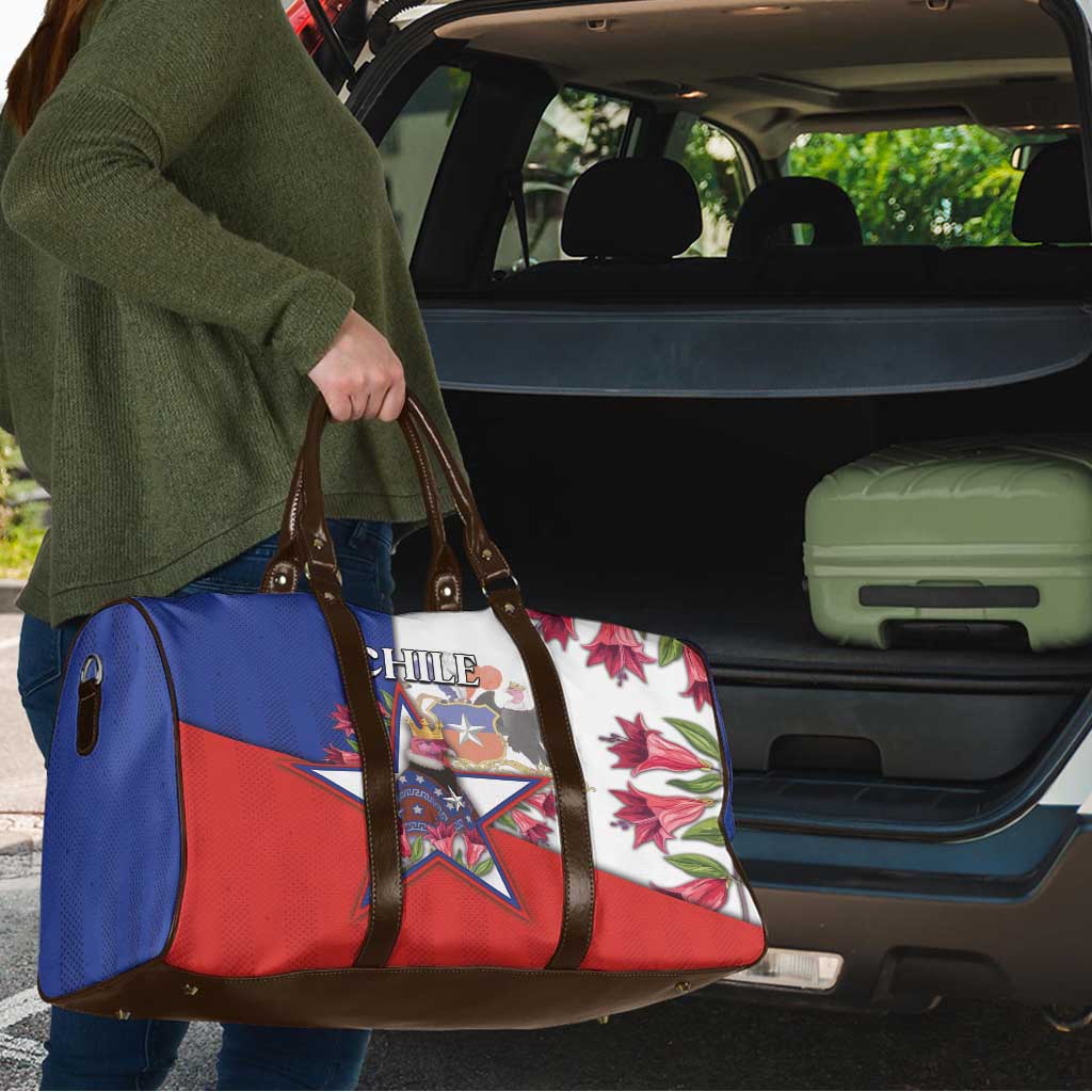 Chile Travel Bag Andean Condor With Chilean Bellflower - Wonder Print Shop