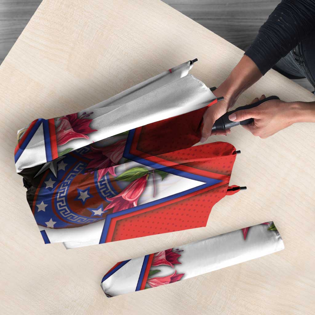 Chile Umbrella Andean Condor With Chilean Bellflower - Wonder Print Shop