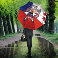 Chile Umbrella Andean Condor With Chilean Bellflower - Wonder Print Shop