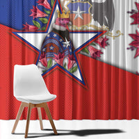 Chile Window Curtain Andean Condor With Chilean Bellflower - Wonder Print Shop