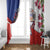 Chile Window Curtain Andean Condor With Chilean Bellflower - Wonder Print Shop