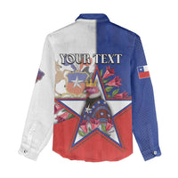 Personalized Chile Women Casual Shirt Andean Condor With Chilean Bellflower - Wonder Print Shop