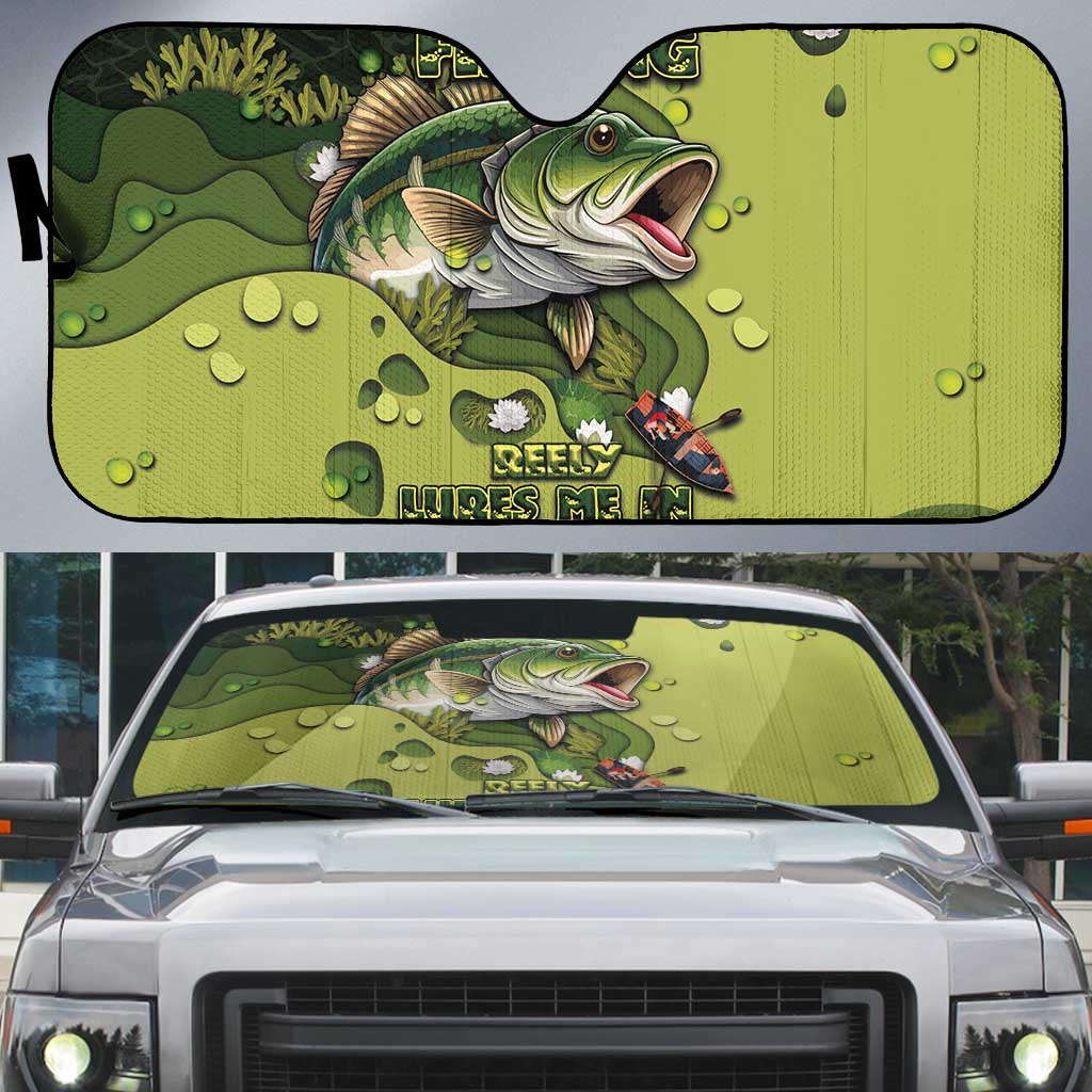 Fishing Auto Sun Shade Reely Lures Me In - Wonder Print Shop