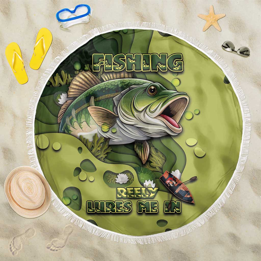 Fishing Beach Blanket Reely Lures Me In - Wonder Print Shop