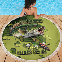 Fishing Beach Blanket Reely Lures Me In - Wonder Print Shop