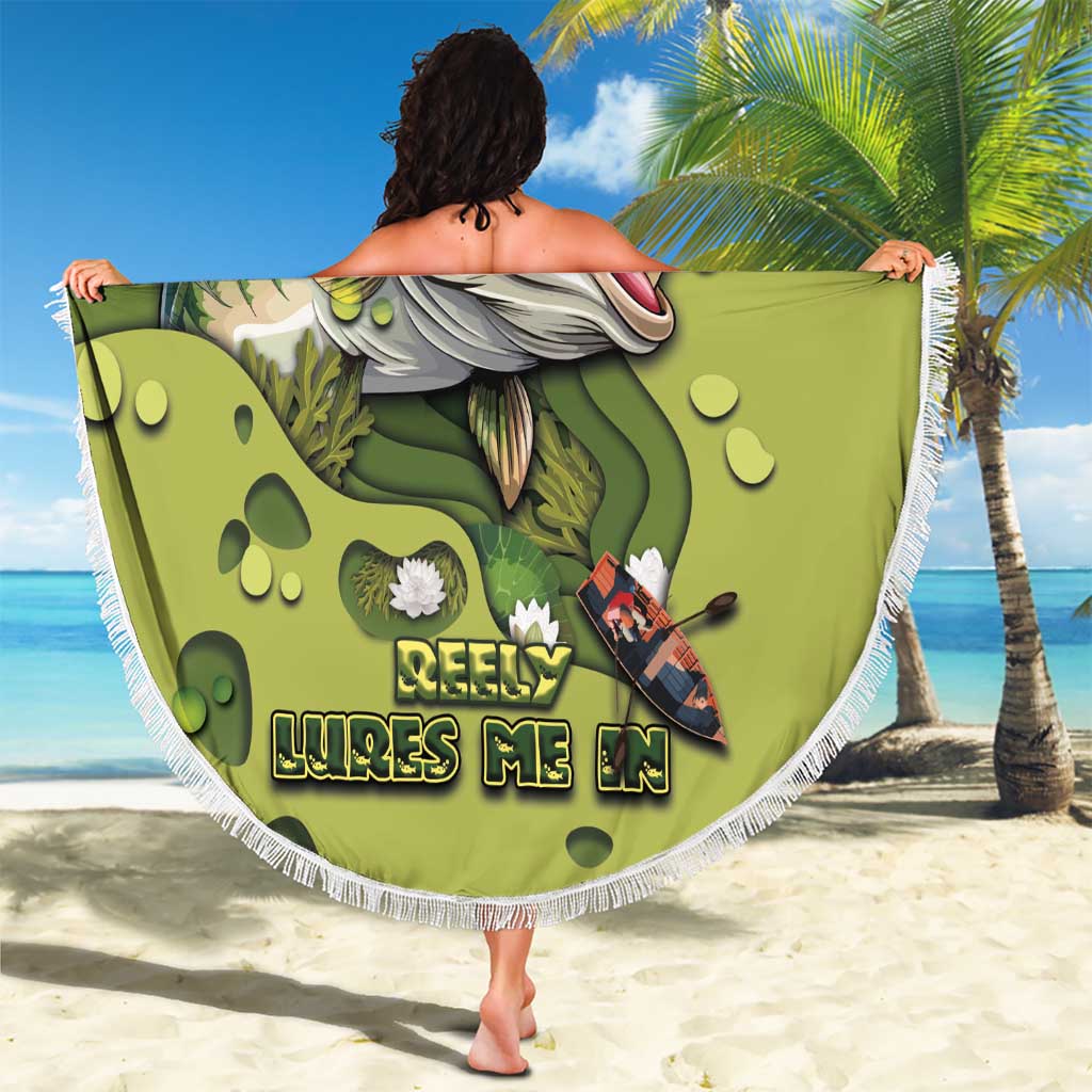 Fishing Beach Blanket Reely Lures Me In - Wonder Print Shop