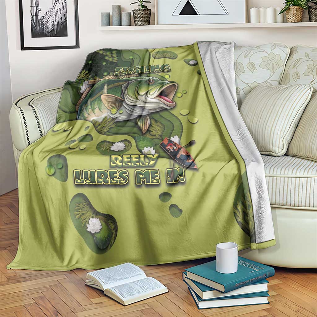 Fishing Blanket Reely Lures Me In - Wonder Print Shop
