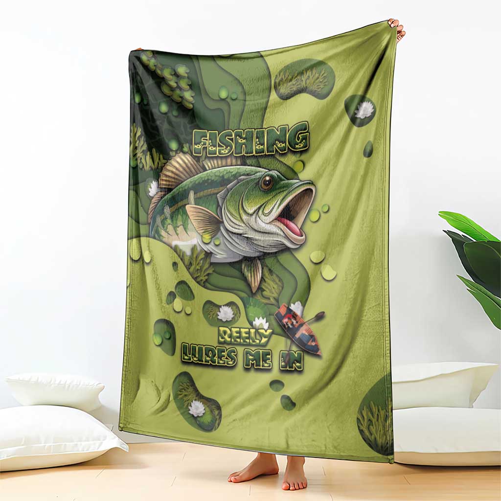Fishing Blanket Reely Lures Me In - Wonder Print Shop