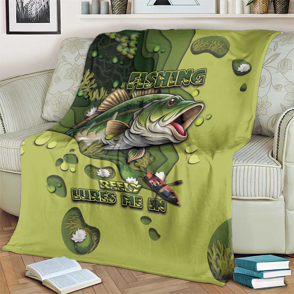 Fishing Blanket Reely Lures Me In - Wonder Print Shop